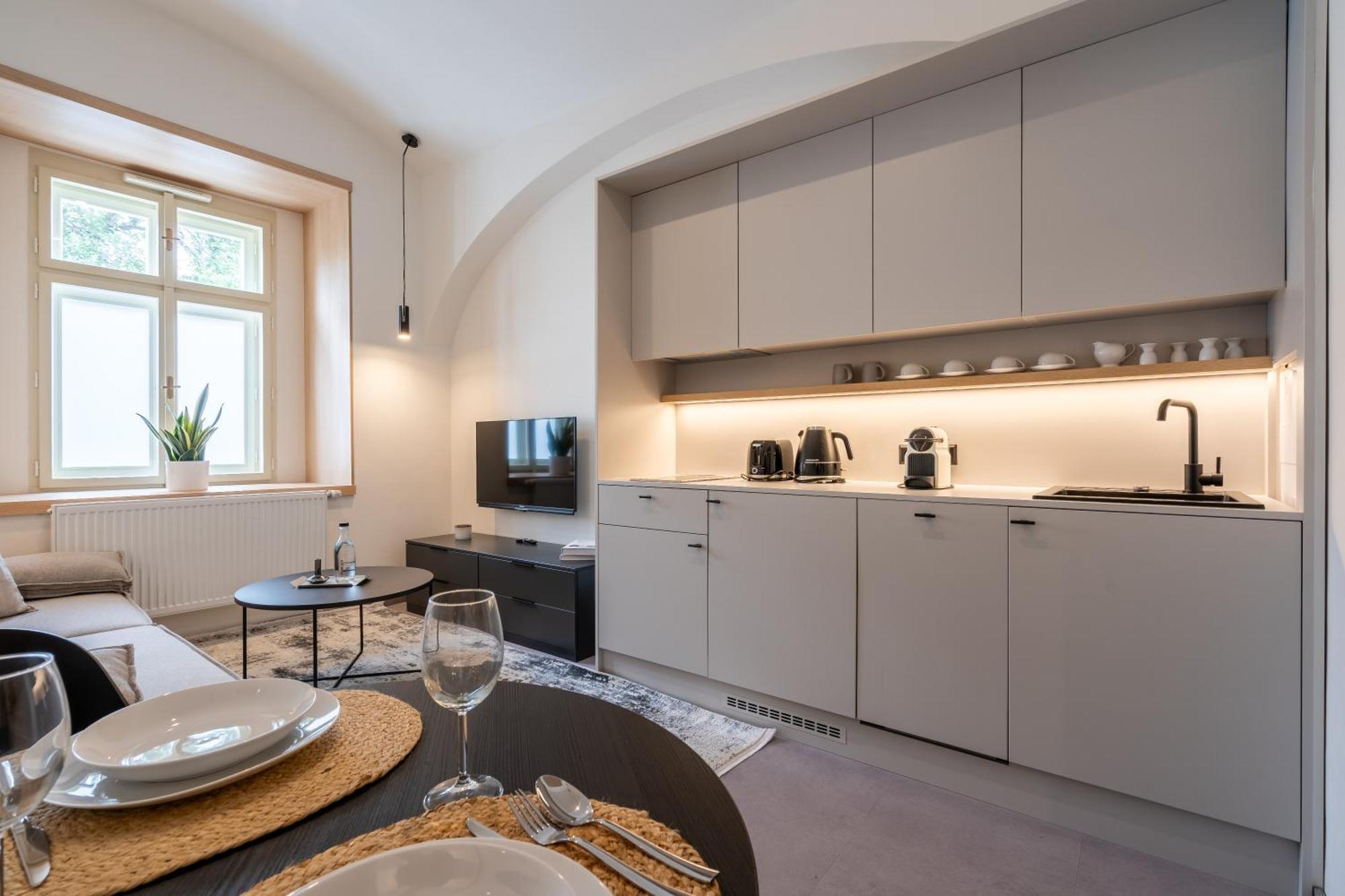 Aparthotel Honest Karlin Prag Zimmer foto